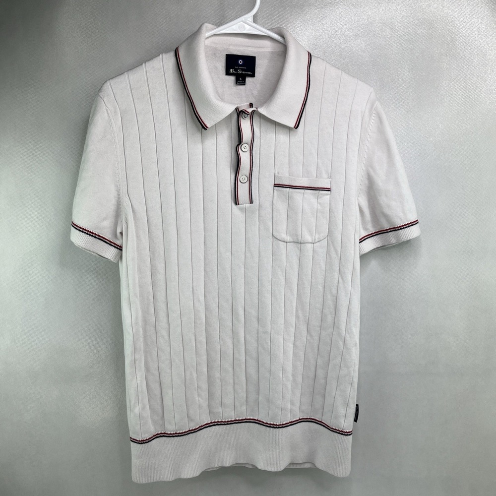 The Original Ben Sherman Polo Shirt Mens Small Short Sleeve Golf Casual